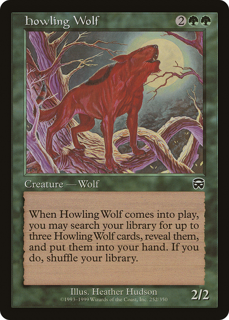 Howling Wolf (MMQ-252) [Mercadian Masques] MTG Single Wizards of the Coast