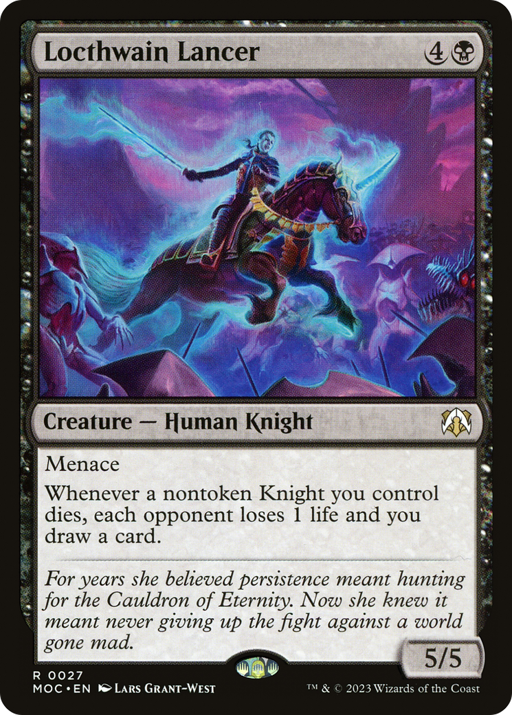 Locthwain Lancer (MOC-027) [March of the Machine Commander] MTG Single Wizards of the Coast