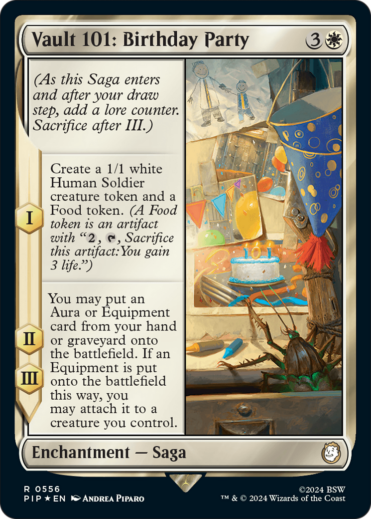Vault 101: Birthday Party (Surge Foil) (PIP-556) [Fallout] Foil MTG Single Wizards of the Coast