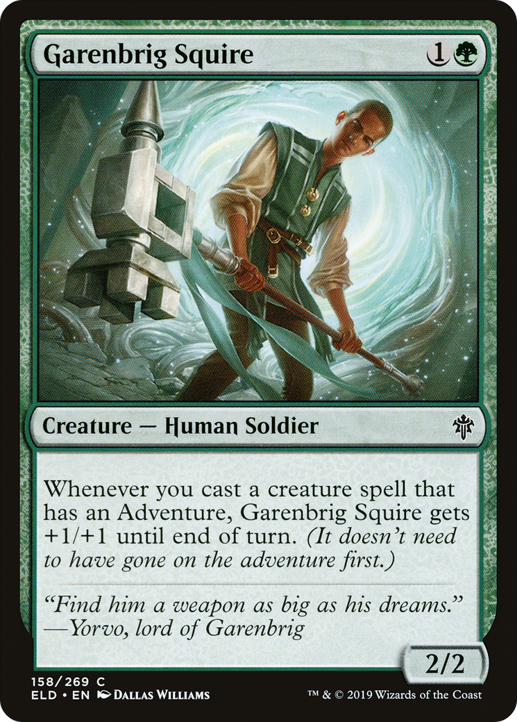 Garenbrig Squire (ELD-158) [Throne of Eldraine] Foil MTG Single Wizards of the Coast