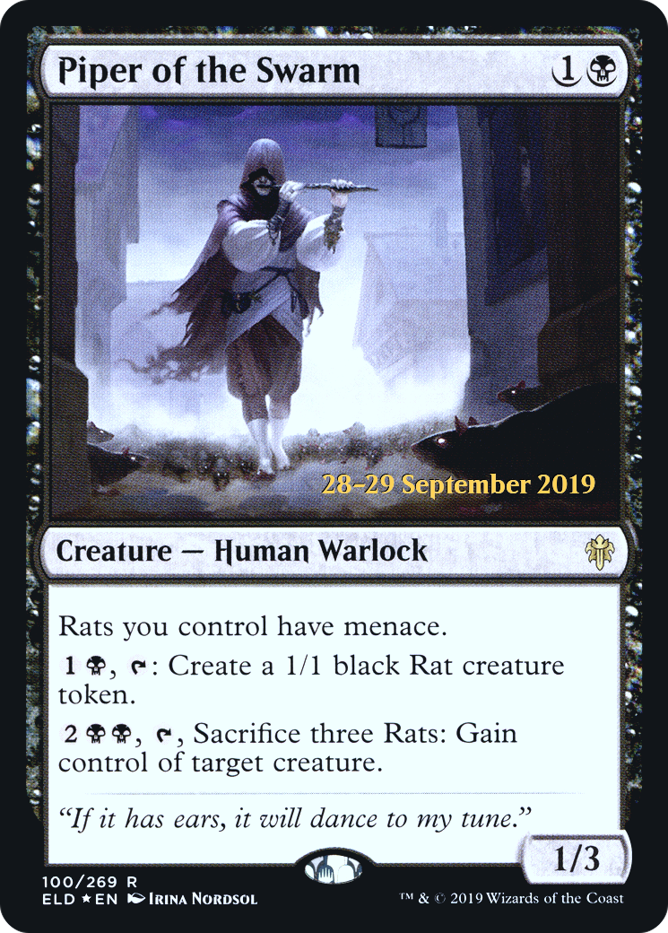 Piper of the Swarm (PRE-100) [Throne of Eldraine Promos] Foil MTG Single Wizards of the Coast