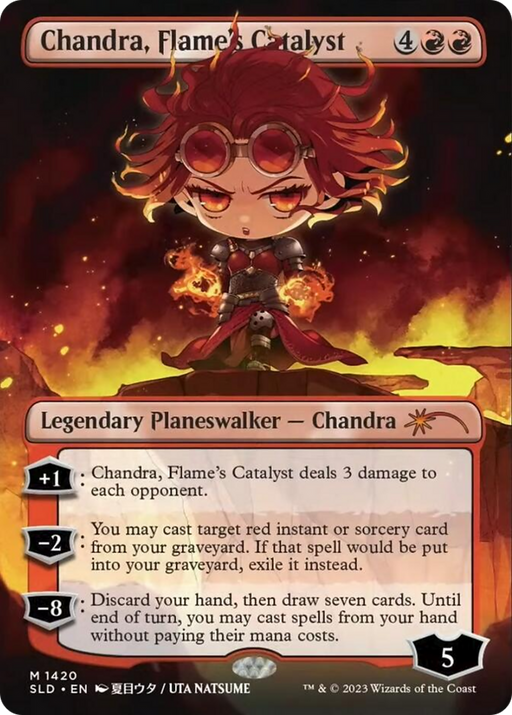Chandra, Flame's Catalyst (SLD-1420) [Secret Lair] Drop (Borderless) MTG Single Wizards of the Coast