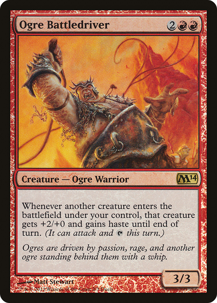 Ogre Battledriver (MEDIA-002) [Misc] Duels of the Planeswalkers 2014 Promos Foil MTG Single Wizards of the Coast