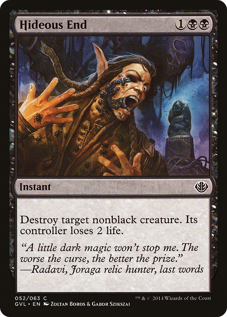 Hideous End (DD3-052) [Misc] Duel Decks Anthology: Garruk vs. Liliana MTG Single Wizards of the Coast