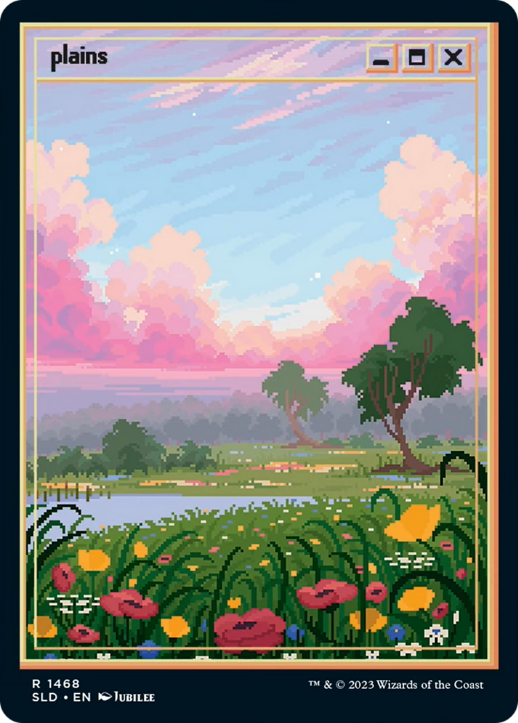 Plains (1468) (SLD-1468) [Secret Lair] Drop Foil MTG Single Wizards of the Coast