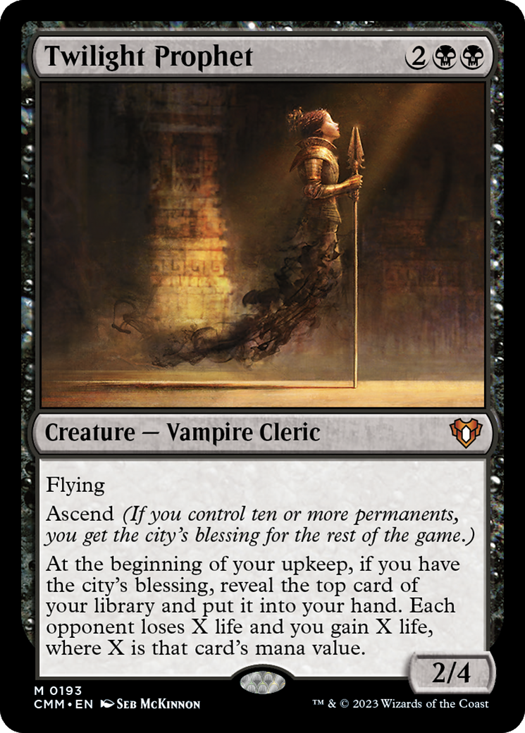 Twilight Prophet (CMM-193) [Commander Masters] MTG Single Wizards of the Coast