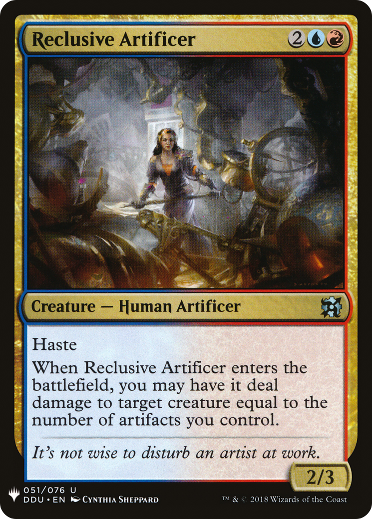 Reclusive Artificer (LIST-DDU-51) [Mystery Booster] The List MTG Single Wizards of the Coast