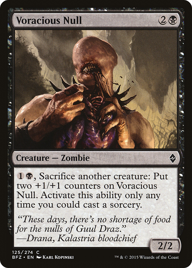 Voracious Null (BFZ-125) [Battle for Zendikar] Foil MTG Single Wizards of the Coast