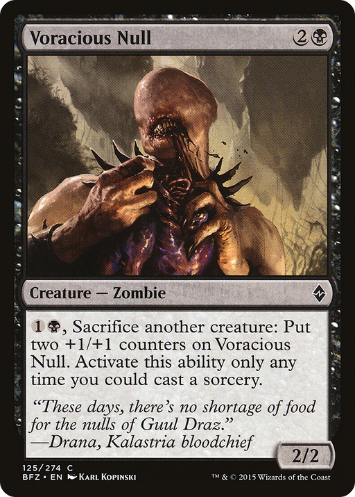 Voracious Null (BFZ-125) [Battle for Zendikar] MTG Single Wizards of the Coast