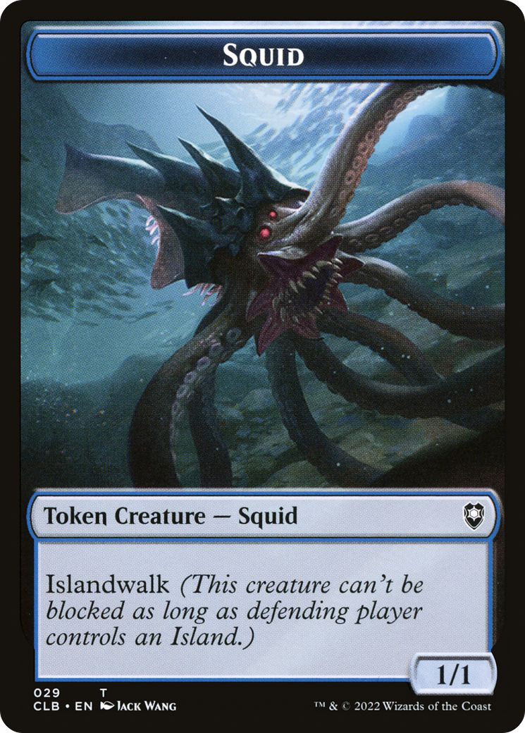 Squid (TCLB-029) [Tokens] Battle for Baldur's Gate Tokens MTG Single Wizards of the Coast