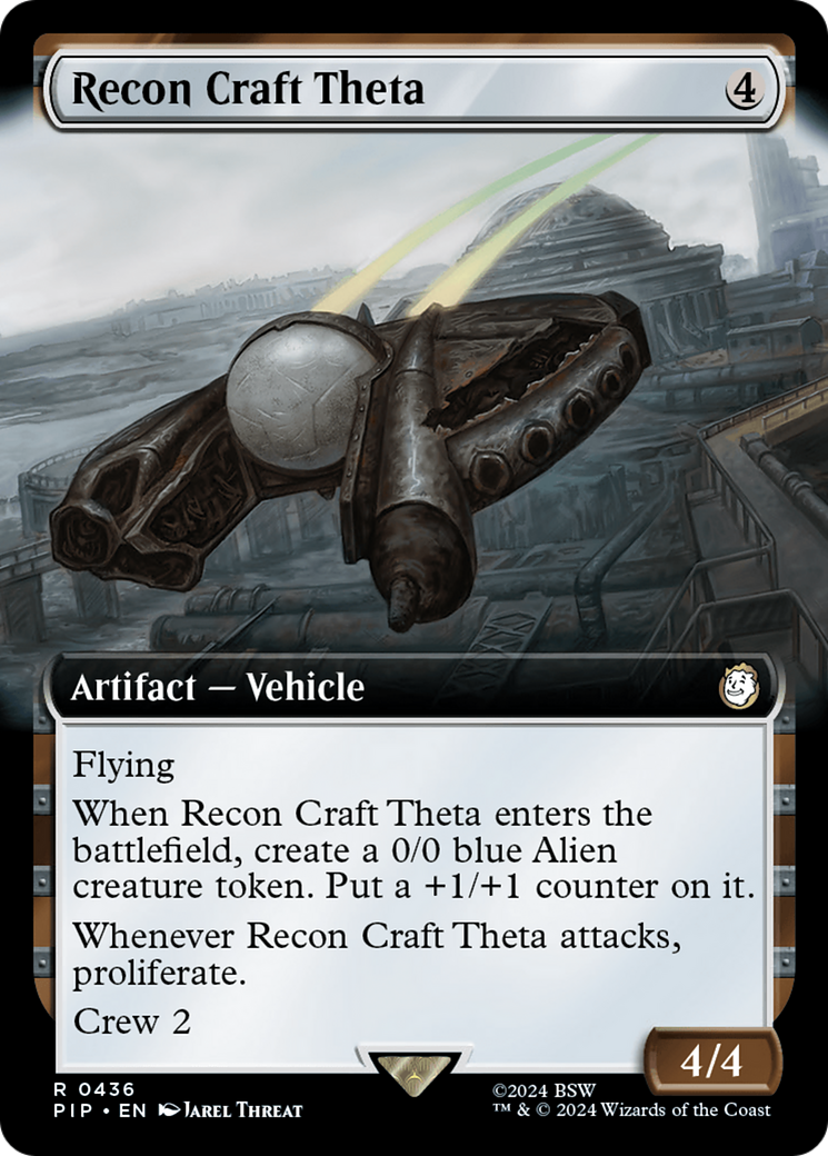 Recon Craft Theta (PIP-436) [Fallout] (Extended Art) MTG Single Wizards of the Coast