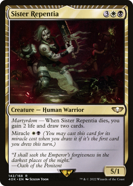 Sister Repentia (40K-142) [Warhammer 40,000 Commander] MTG Single Wizards of the Coast