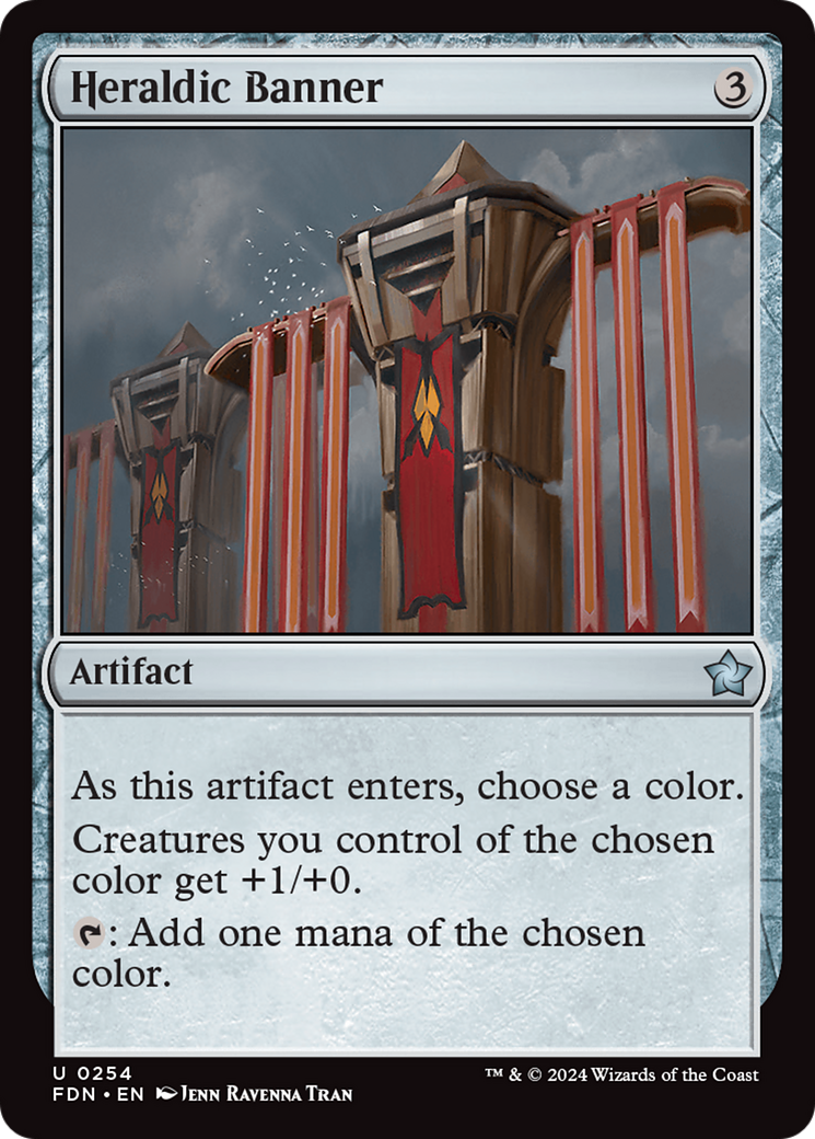 Heraldic Banner (FDN-254) [Foundations] MTG Single Wizards of the Coast