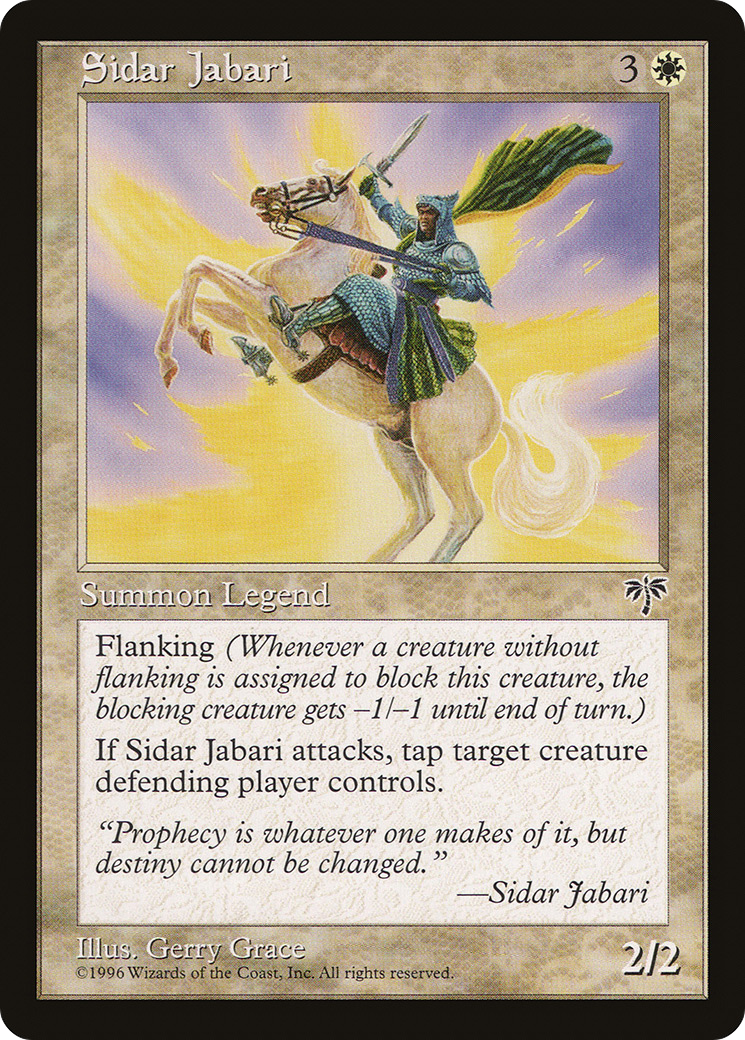 Sidar Jabari (MIR-039) [Mirage] MTG Single Wizards of the Coast