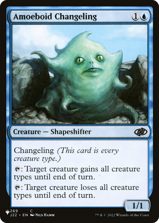 Amoeboid Changeling (LIST-J22-269) [Mystery Booster] The List MTG Single Wizards of the Coast