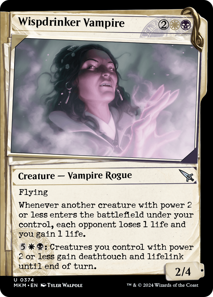 Wispdrinker Vampire (MKM-374) [Murders at Karlov Manor] (Showcase) MTG Single Murders at Karlov Manor