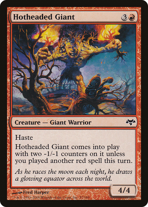 Hotheaded Giant (EVE-057) [Eventide] MTG Single Wizards of the Coast