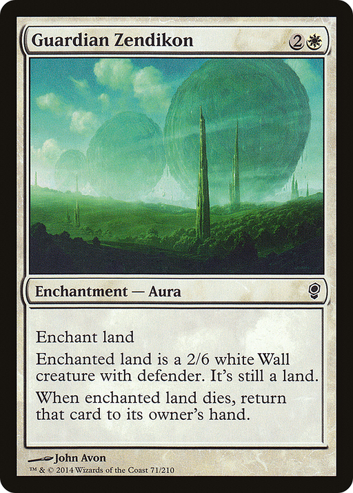Guardian Zendikon (CNS-071) [Conspiracy] Foil MTG Single Wizards of the Coast