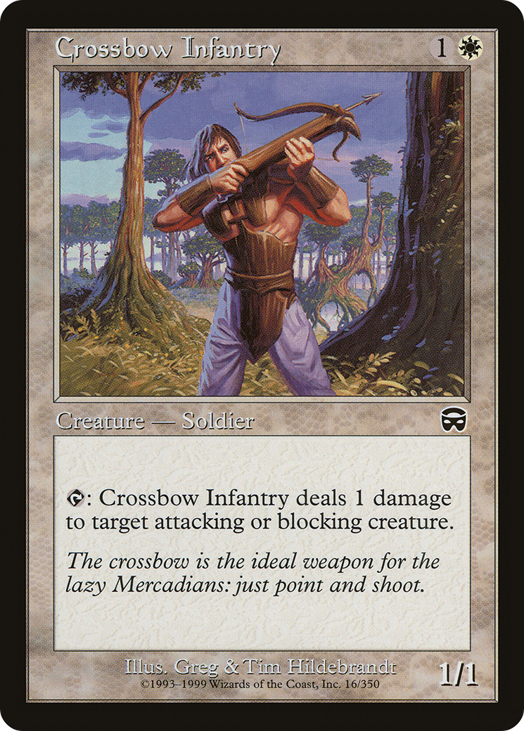 Crossbow Infantry (MMQ-016) [Mercadian Masques] Foil MTG Single Wizards of the Coast