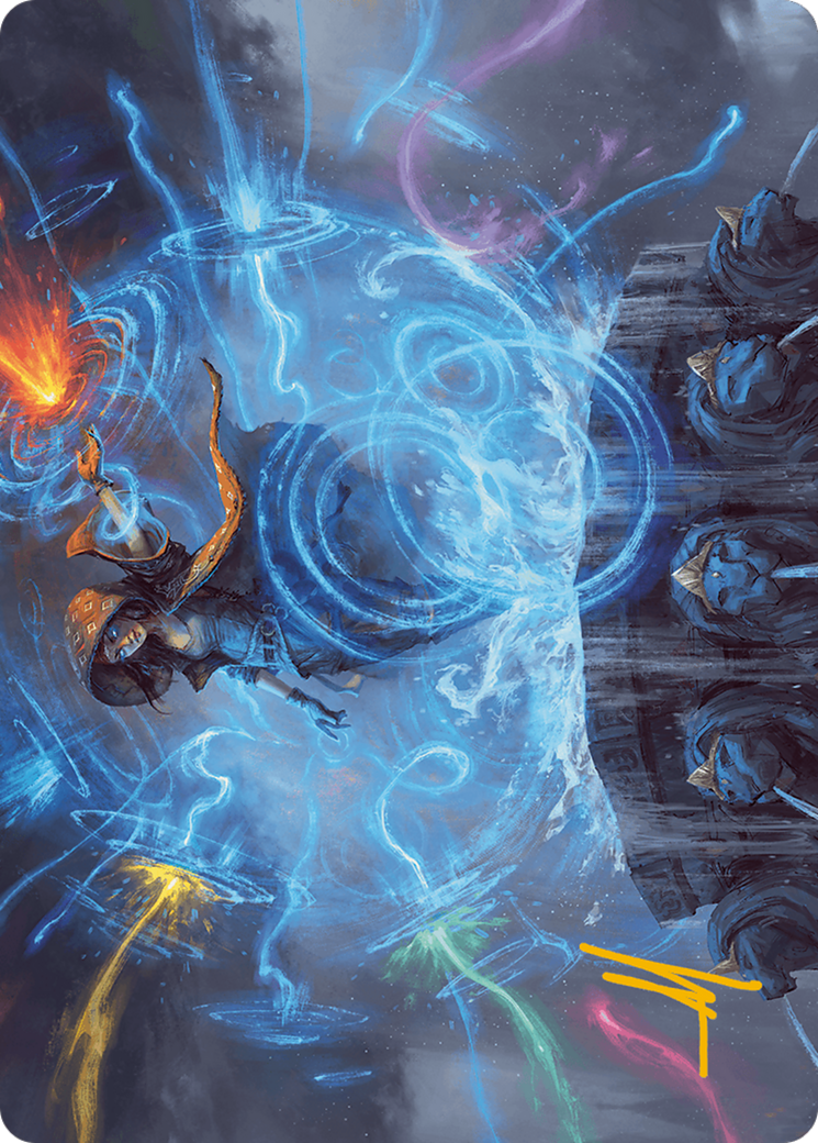 Flusterstorm Art Card (Gold-Stamped Signature) [Art Series] Modern Horizons 3 MTG Single Magic: The Gathering