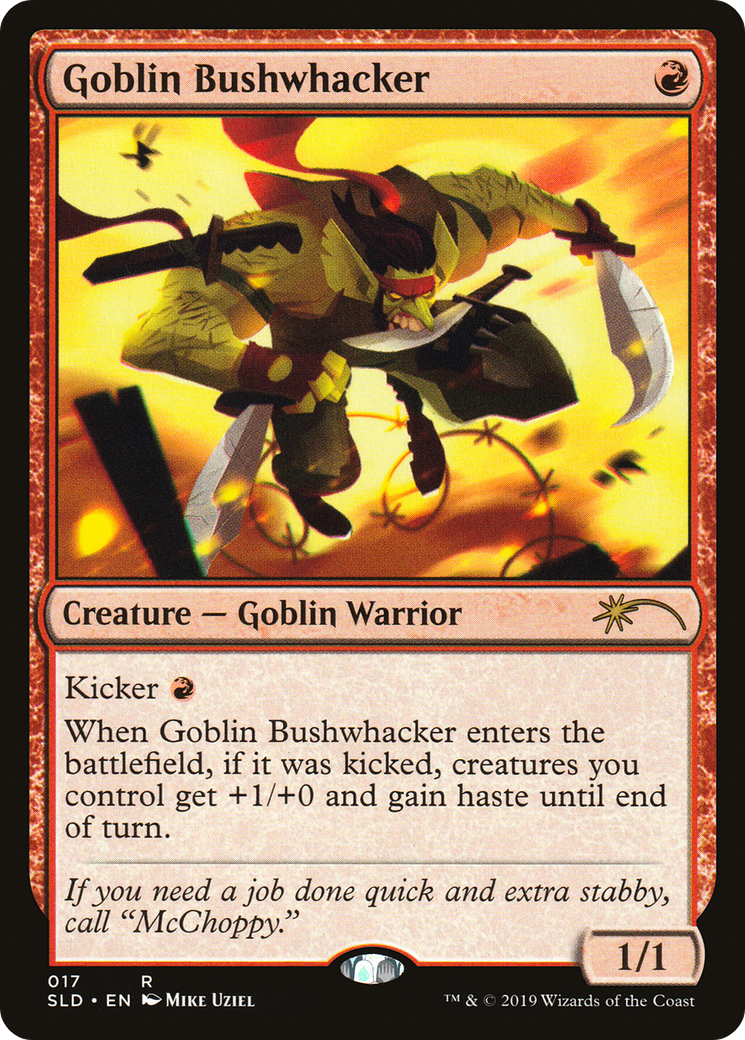 Goblin Bushwhacker (SLD-017) [Secret Lair] Drop MTG Single Wizards of the Coast