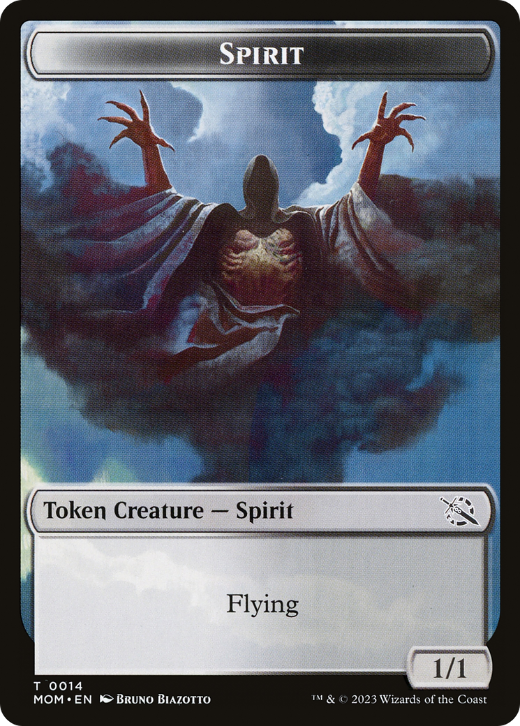 Thopter // Spirit (14) Double-Sided Token [Tokens] March of the Machine Tokens MTG Single Magic: The Gathering