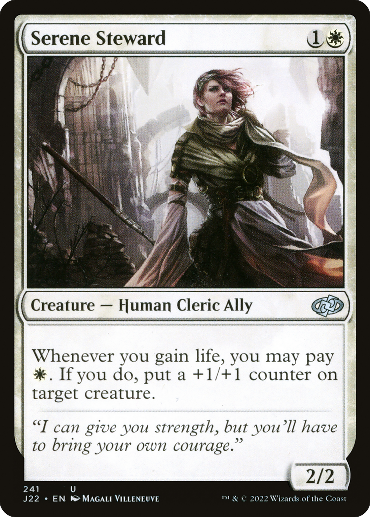 Serene Steward (J22-241) [Jumpstart 2022] MTG Single Wizards of the Coast