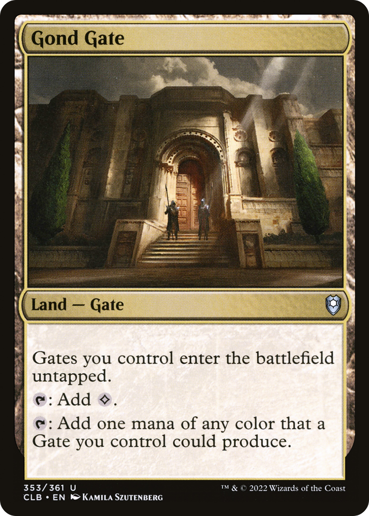 Gond Gate (CLB-353) [Commander Legends: Battle for Baldur's Gate] MTG Single Wizards of the Coast