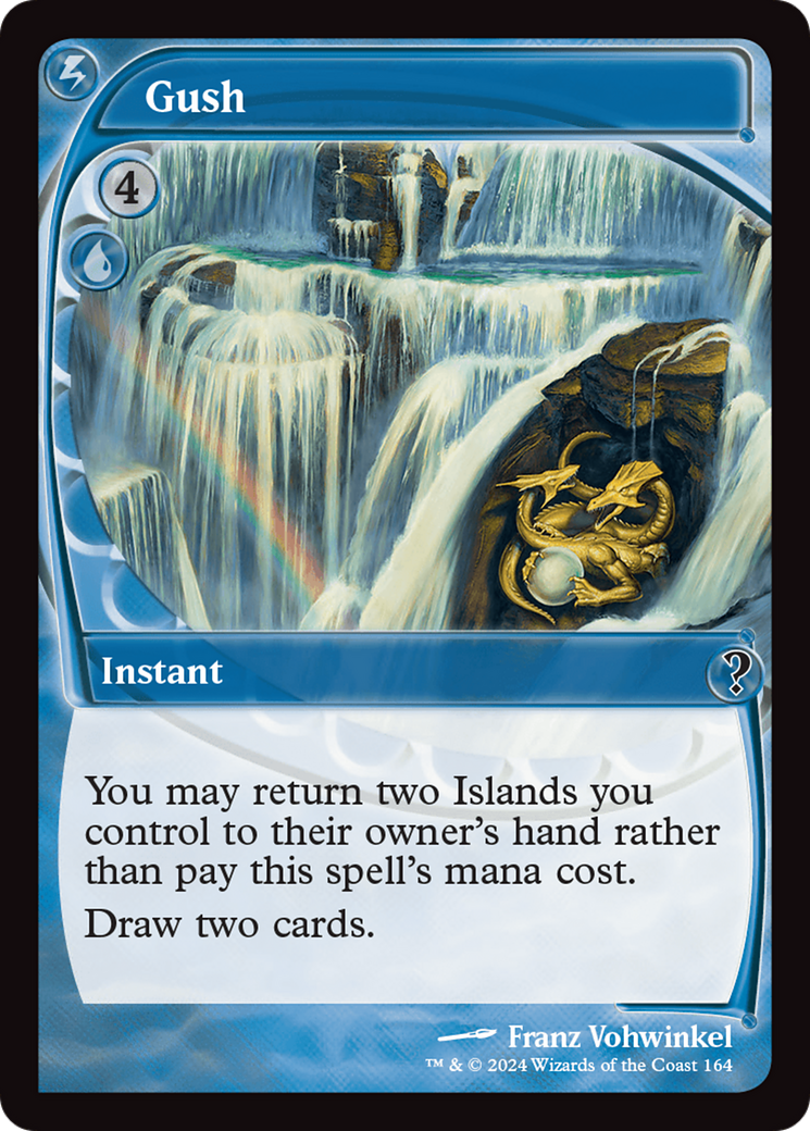 Gush (Future Sight) (MB2-164) [Mystery Booster] Mystery Booster 2 Foil MTG Single Wizards of the Coast