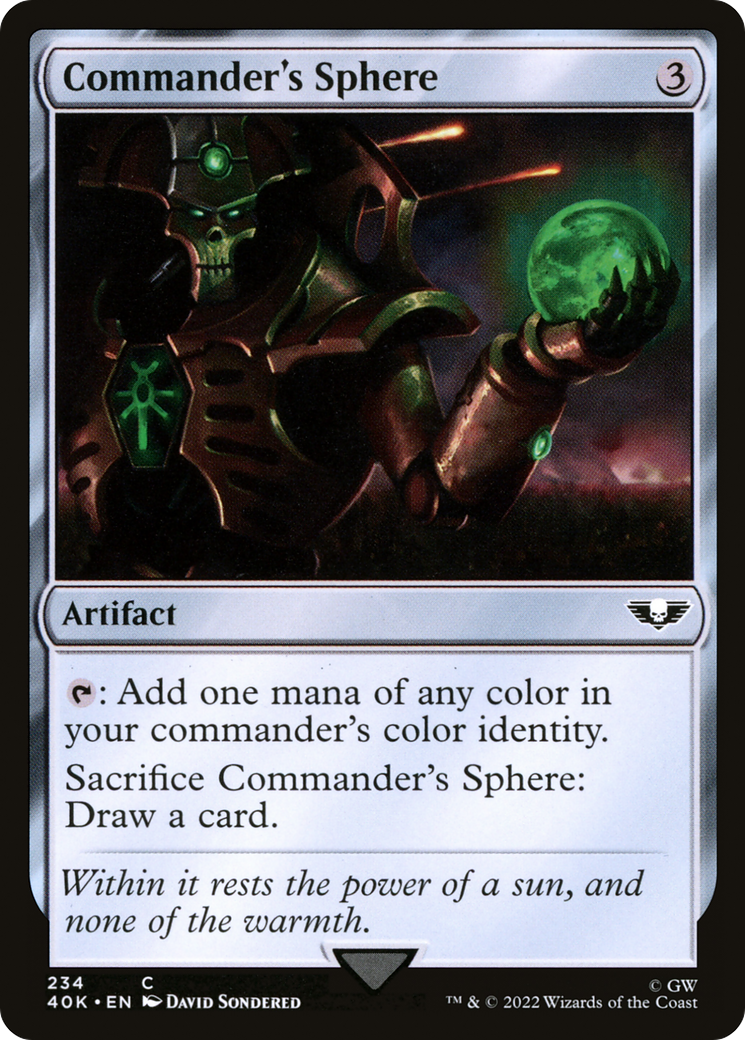 Commander's Sphere (234) (40K-234) [Warhammer 40,000 Commander] MTG Single Wizards of the Coast