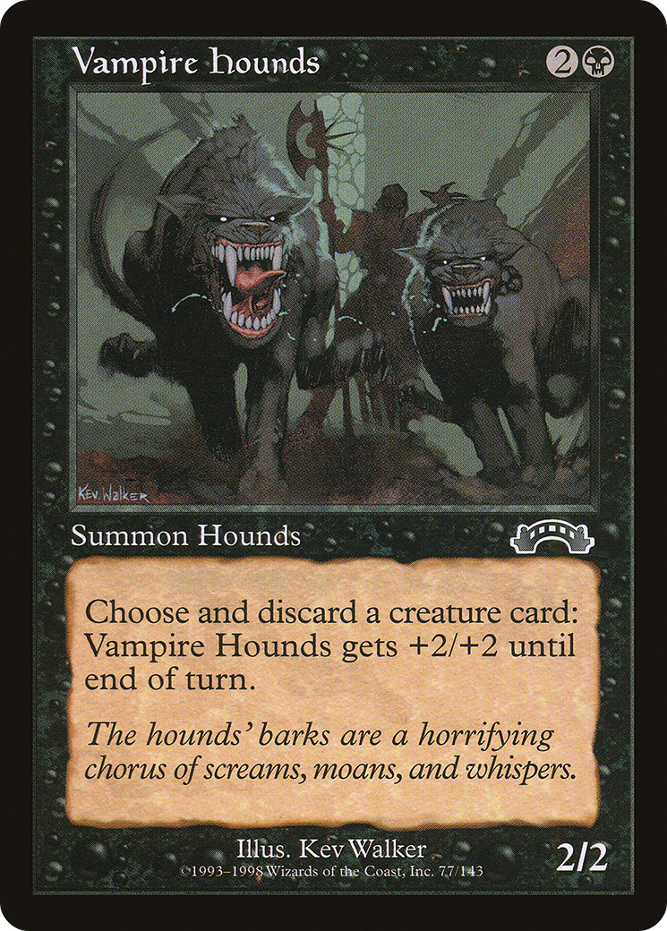 Vampire Hounds (EXO-077) [Exodus] MTG Single Wizards of the Coast