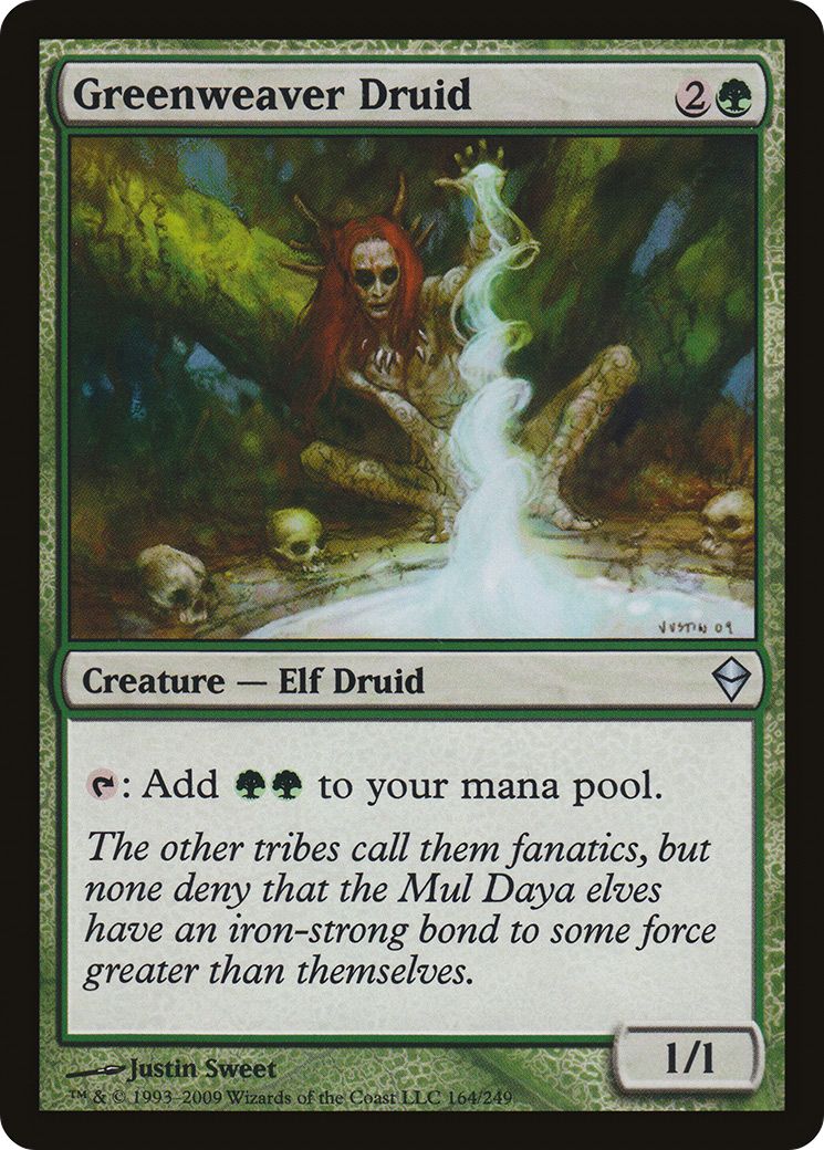 Greenweaver Druid (ZEN-164) [Zendikar] Foil MTG Single Wizards of the Coast