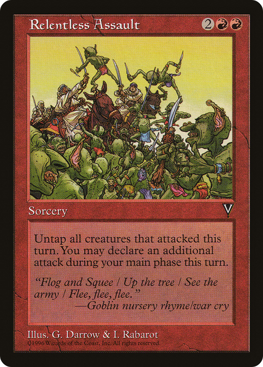 Relentless Assault (VIS-091) [Visions] MTG Single Wizards of the Coast
