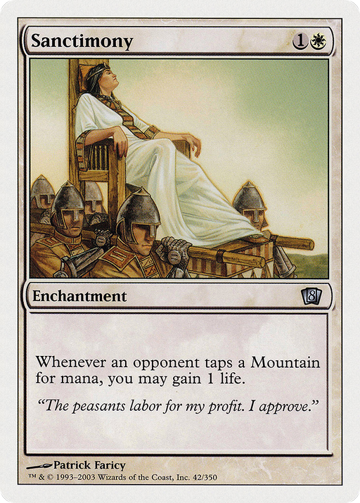 Sanctimony (8ED-042) [8th Edition] Foil MTG Single Wizards of the Coast