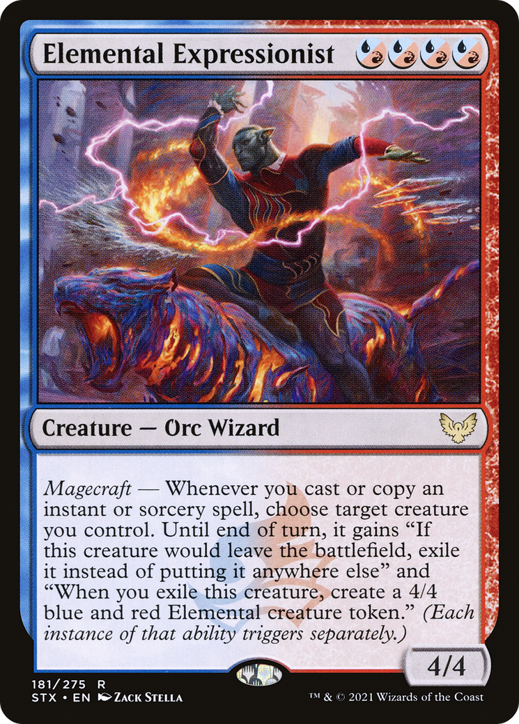 Elemental Expressionist (STX-181) [Strixhaven: School of Mages] MTG Single Wizards of the Coast