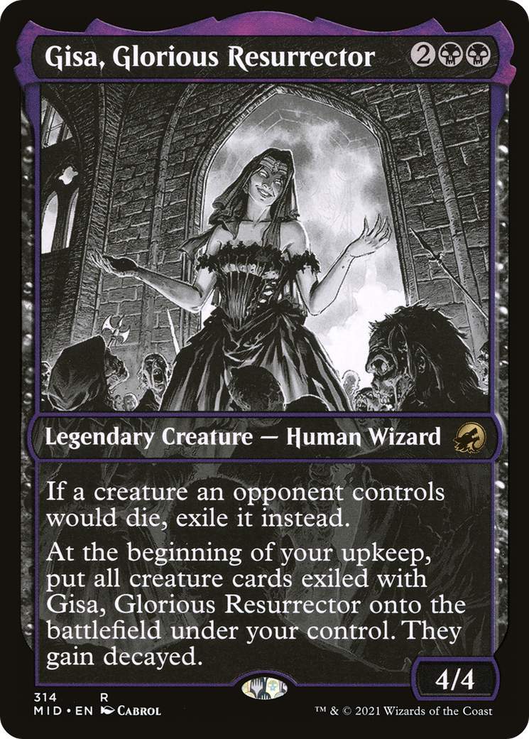 Gisa, Glorious Resurrector (MID-314) [Innistrad: Midnight Hunt] (Showcase) Foil MTG Single Wizards of the Coast