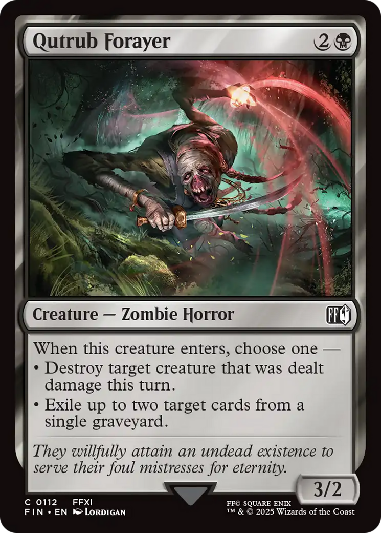 Qutrub Forayer (FIN-112) [FINAL FANTASY] MTG Single Wizards of the Coast