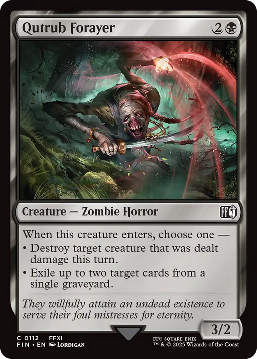 Qutrub Forayer (FIN-112) [FINAL FANTASY] MTG Single Wizards of the Coast