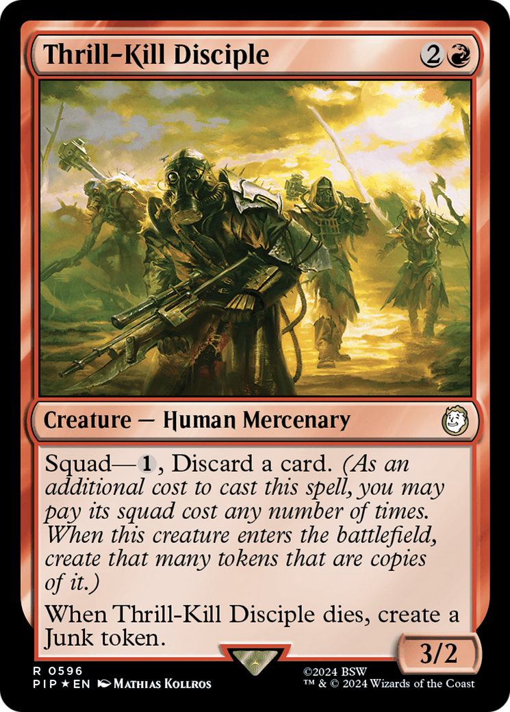 Thrill-Kill Disciple (Surge Foil) (PIP-596) [Fallout] Foil MTG Single Wizards of the Coast