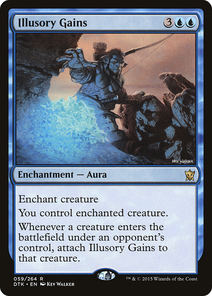 Illusory Gains (DTK-059) [Dragons of Tarkir] Foil MTG Single Wizards of the Coast
