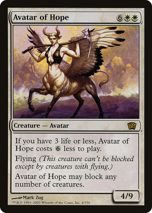 Avatar of Hope (8ED-004) [8th Edition] Foil MTG Single Wizards of the Coast