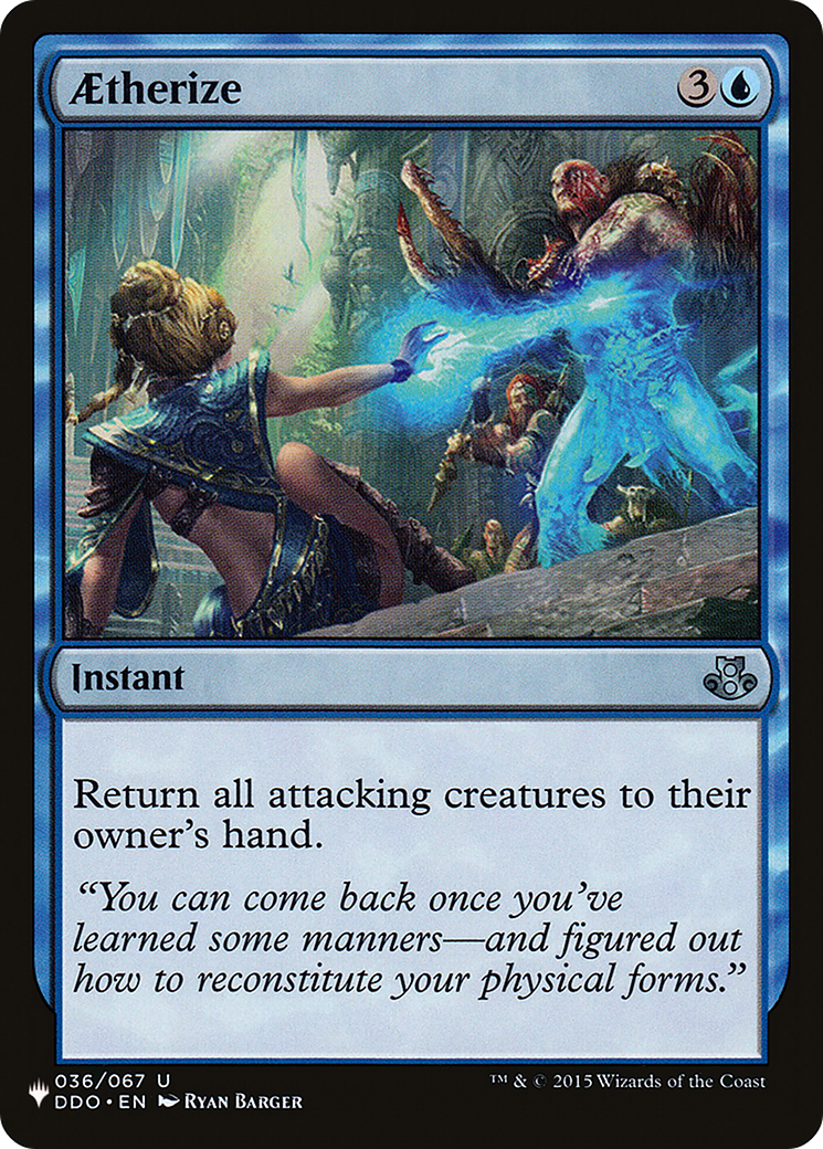 Aetherize (LIST-DDO-36) [Mystery Booster] The List MTG Single Wizards of the Coast