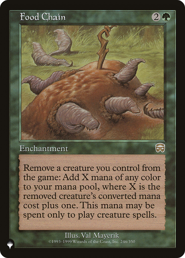 Food Chain (LIST-MMQ-246) [Mystery Booster] The List MTG Single Wizards of the Coast