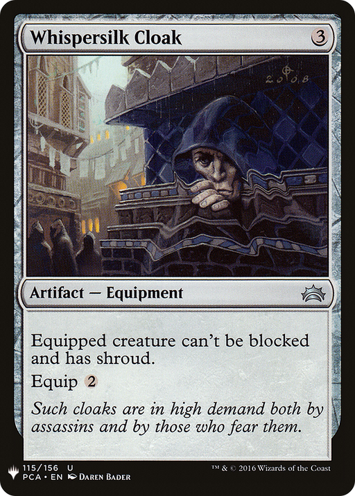 Whispersilk Cloak (PCA) (LIST-115) [Mystery Booster] The List MTG Single Wizards of the Coast