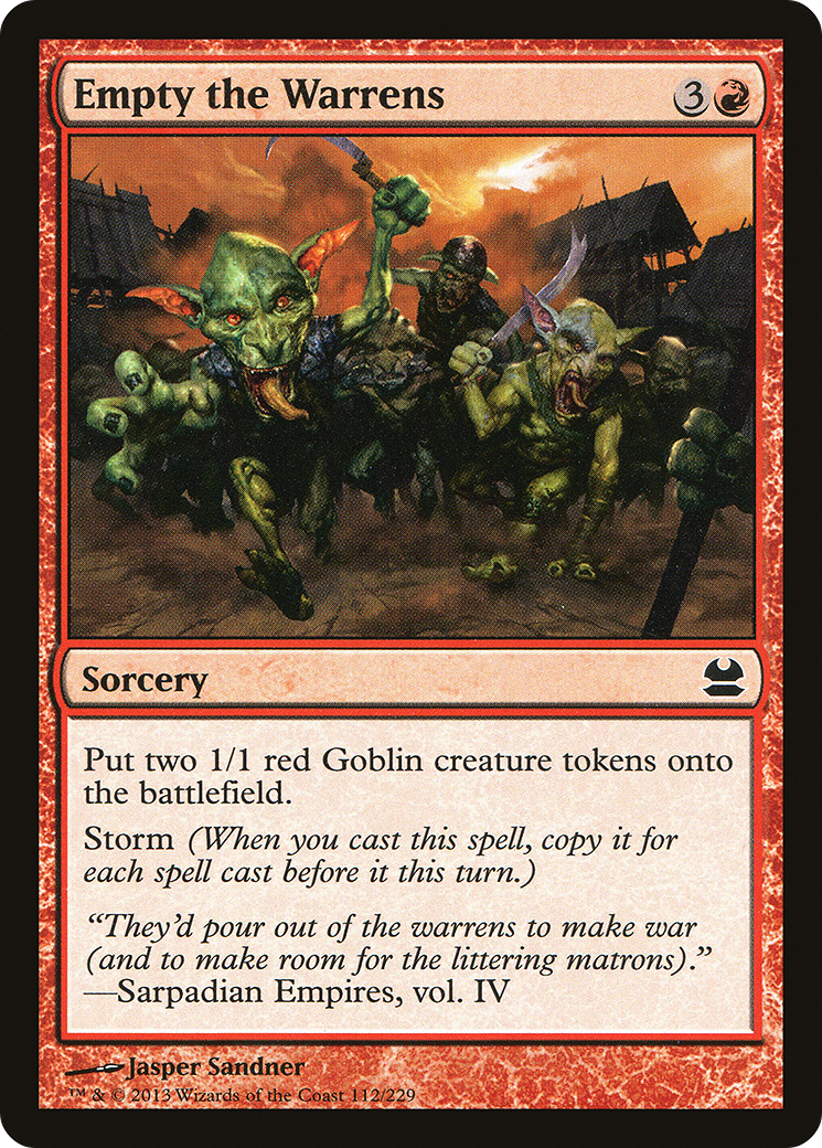 Empty the Warrens (MMA-112) [Modern Masters] Foil MTG Single Wizards of the Coast