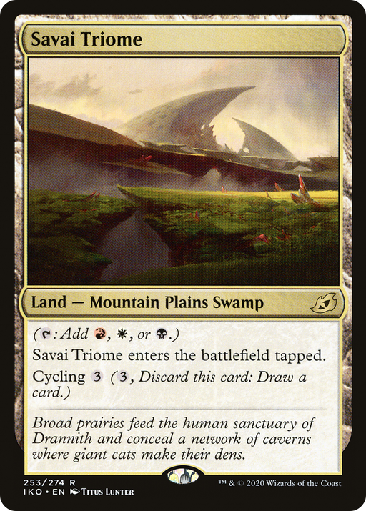 Savai Triome (IKO-253) [Ikoria: Lair of Behemoths] MTG Single Wizards of the Coast