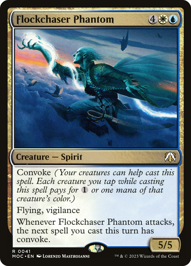 Flockchaser Phantom (MOC-041) [March of the Machine Commander] MTG Single Wizards of the Coast