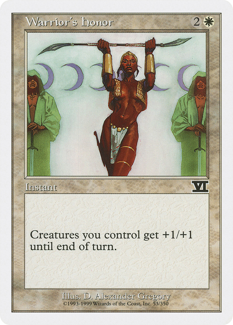 Warrior's Honor (6ED-053) [Classic Sixth Edition] MTG Single Wizards of the Coast