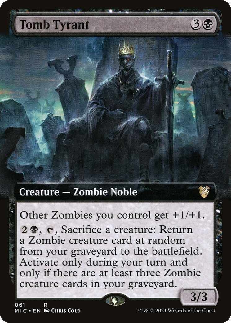 Tomb Tyrant (MIC-061) [Midnight Hunt Commander] (Extended Art) MTG Single Wizards of the Coast