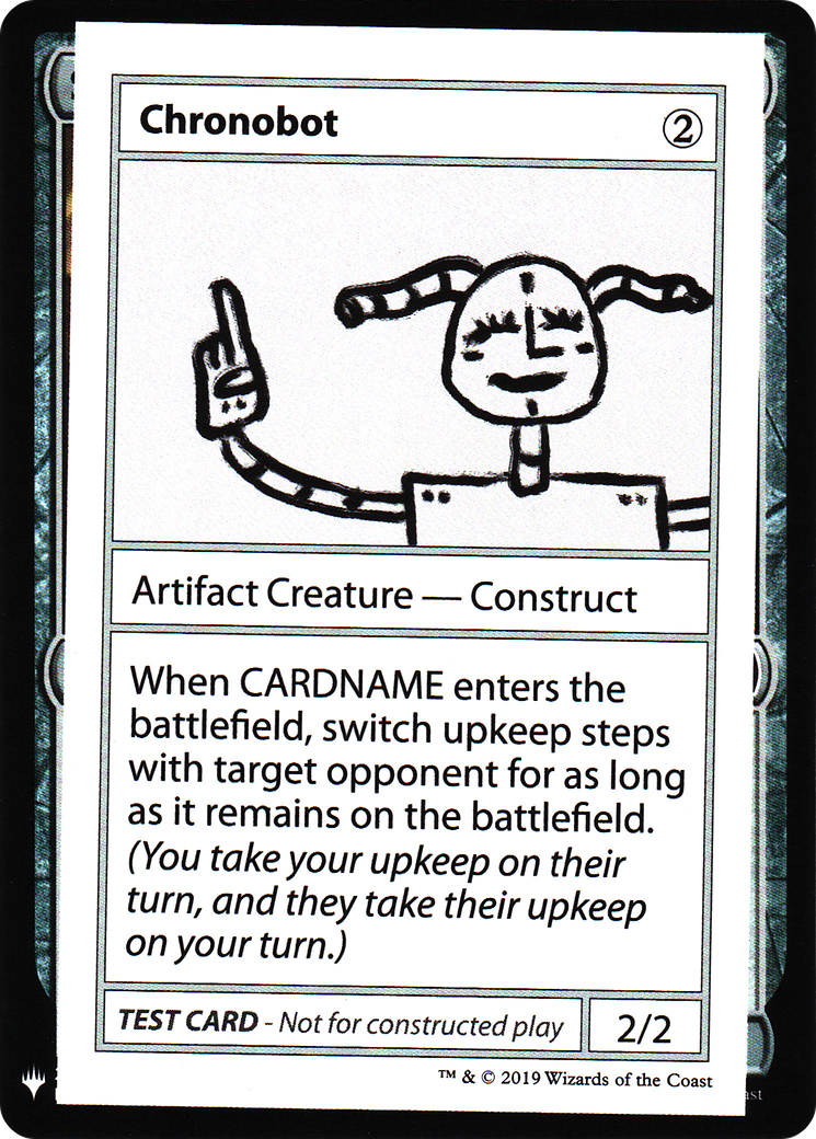 Chronobot (CMB1-) [Mystery Booster] Playtest Cards 2019 MTG Single Wizards of the Coast